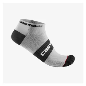 CASTELLI Cyklistické ponožky kotníkové - LOWBOY 2 - černá/bílá 2XL #4712319