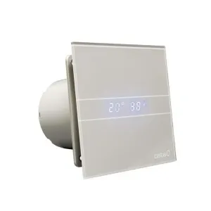 CATA E-100 GSTH koupelnový ventilátor axiální s automatem,4W/8W,potrubí 100,stříbr 00900600