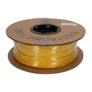Označovací oválná PVC bužírka, průměr 1,3-2,2mm, průřez 0,25-0,5mm, žlutá, 100m