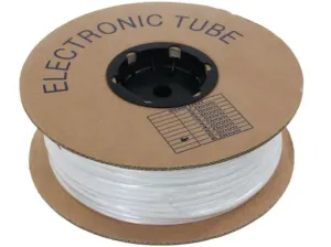 Označovací oválná PVC bužírka, průměr 2,7-4,0mm, průřez 1,5-2,5mm, bílá, 100m