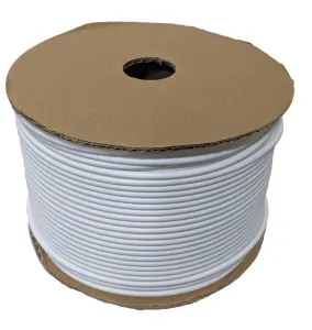 Popisovací PVC bužírka kruhová R25, 2,5mm, 100m, bílá