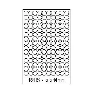 Samolepicí etikety 18 x 18 mm, 150 etiket, A4, 100 listů
