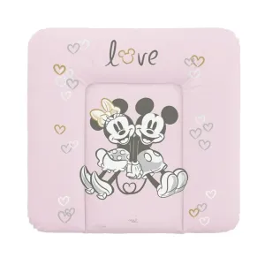 CEBA BABY přebalovací podložka měkká na komodu 75 × 72 cm, Disney Minnie & Mickey Pink
