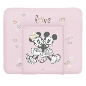 CEBA BABY přebalovací podložka měkká na komodu 85 × 72 cm, Disney Minnie & Mickey Pink