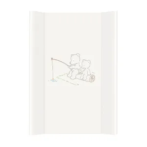 CEBA - Podložka přebalovací 2-hranná s pevnou deskou (50x70) Comfort Papa Bear bílá