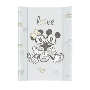 CEBA BABY přebalovací podložka s pevnou deskou Comfort 50 × 70 cm, Disney Minnie & Mickey Grey