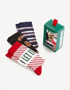 Ponožky v dárkovém balení, 3 páry Barevná #5561152