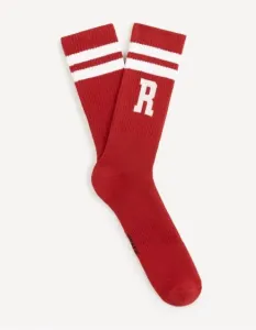 Sportovní fleecové ponožky Červená