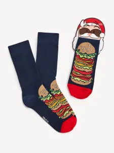 Celio Burger Ponožky Modrá