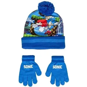Sonic - čepice a rukavice