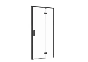 CERSANIT Sprchové dveře LARGA ČERNÉ 100X195, pravé, čiré sklo S932-125