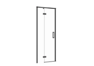 CERSANIT Sprchové dveře LARGA ČERNÉ 80X195, levé, čiré sklo S932-127