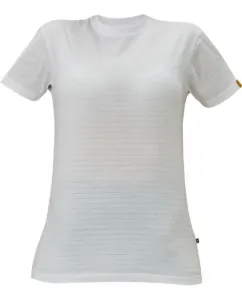 Cerva Antistatické tričko s krátkým rukávem NOYO ESD - Bílá | S