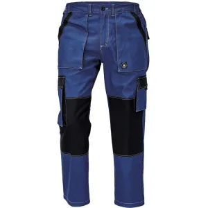 Cerva Pánské pracovní kalhoty MAX SUMMER - Modrá / černá | 54