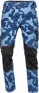 Cerva Pánské pracovní kalhoty NEURUM CAMOUFLAGE - Tmavě modrá | 56