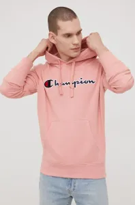 Mikina Champion 217060 pánská, růžová barva, s aplikací