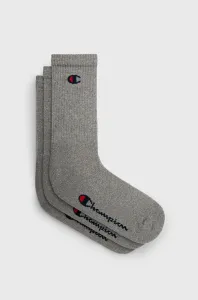 Ponožky Champion 3-pack šedá barva