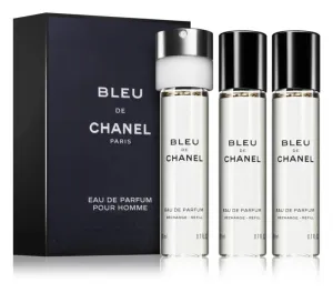 CHANEL Bleu de chanel Parfémová voda v plnitelném cestovním rozprašovači - EAU DE PARFUM 3X20ML 3x 20 ml #1777479