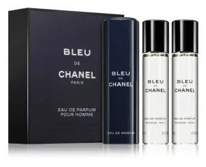 CHANEL Bleu de chanel Parfémová voda v plnitelném cestovním rozprašovači - EAU DE PARFUM 3X20ML 3x 20 ml
