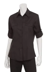 CHEF WORKS Dámská číšnická košile Chef Works - 2 barvy černá,L