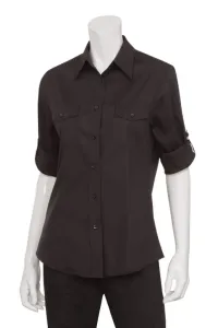 Dámská číšnická košile Chef Works - 2 barvy černá,XS