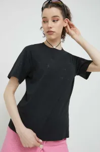 Bavlněné tričko Chiara Ferragni černá barva