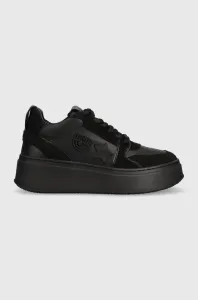 Kožené sneakers boty Chiara Ferragni černá barva, CF3218_001