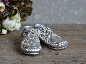 Dekorace stříbrné dětské botičky Toulon - 6*13*5cm 30808-12 #6033606
