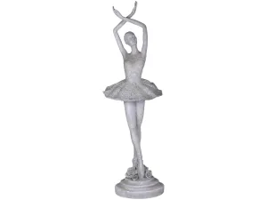Šedá antik dekorace Ballerina - 25*26*82 cm 39040825 (39408-25)