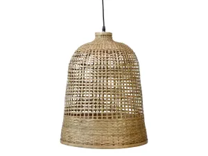 Přírodní antik závěsné světlo s bambusovým stínidlem Lamp Bamboo - Ø41*52cm/ E27/ 40W 71088500