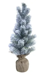Zasněžený vánoční stromek v jutě Fleur Fir Snow - 45cm 39048500 (39485-00)