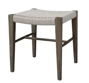 Přírodní dřevěná lavice / stolička s výpletem Limoges Stool - 44*43*48cm  41058100 (41581-00)