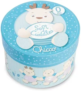 CHICCO - Hračka plyšový jelen Soft Cudles v dárkové krabičce - modrý 0m+