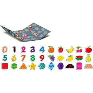 Magnetické puzzle knížka  - ovoce a zelenina