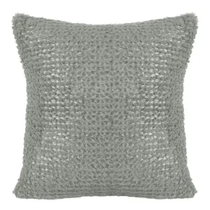 Moderní pohodlný šedý chlupatý povlak 40 x 40 cm