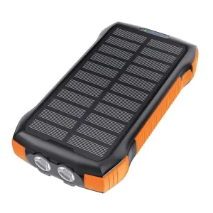 Choetech B567 solární powerbanka s indukčním nabíjením 3x USB 20000mAh 20W / QC 18W / Qi 10W (černá a oranžová)
