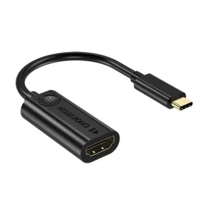 Choetech HUB-H04 adaptér USB-C Thunderbolt 3 / HDMI 2.0 4K 60Hz M/F, černý (HUB-H04BK)