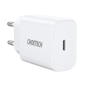 Síťová nabíječka Choetech Q5004 EU USB-C, 20 W (bílá)