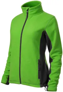 Dámská fleecová bunda kontrastní, jablkově zelená #3489077
