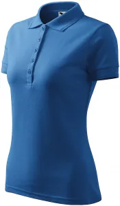 MALFINI Dámská polokošile Pique Polo - Azurově modrá | XL