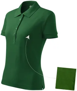 MALFINI Dámská polokošile Cotton - Lahvově zelená | M