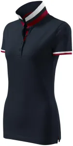 MALFINI Dámská polokošile Collar Up - Tmavá námořní modrá | XL