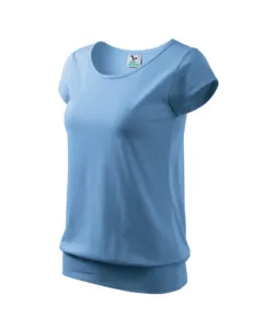 MALFINI Dámské tričko City - Nebesky modrá | L