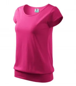 MALFINI Dámské tričko City - Purpurová | XL