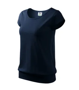 MALFINI Dámské tričko City - Námořní modrá | L