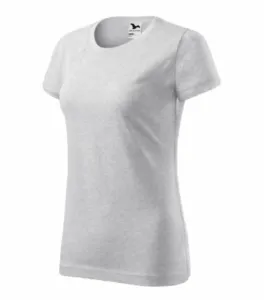 MALFINI Dámské tričko Basic - Světle šedý melír | XXL