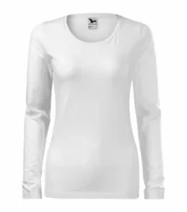 MALFINI Dámské tričko s dlouhým rukávem Slim - Bílá | L