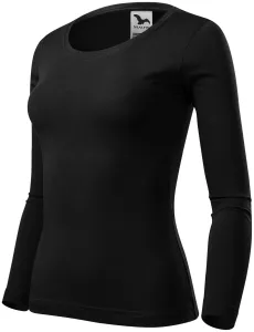 MALFINI Dámské tričko s dlouhým rukávem Fit-T Long Sleeve - Černá | XXXL