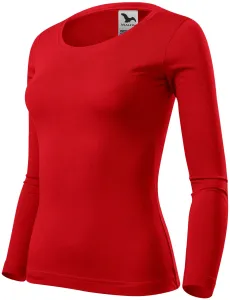 MALFINI Dámské tričko s dlouhým rukávem Fit-T Long Sleeve - Červená | S