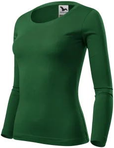 MALFINI Dámské tričko s dlouhým rukávem Fit-T Long Sleeve - Lahvově zelená | XXL